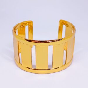 Bracelete Colunas Douradas